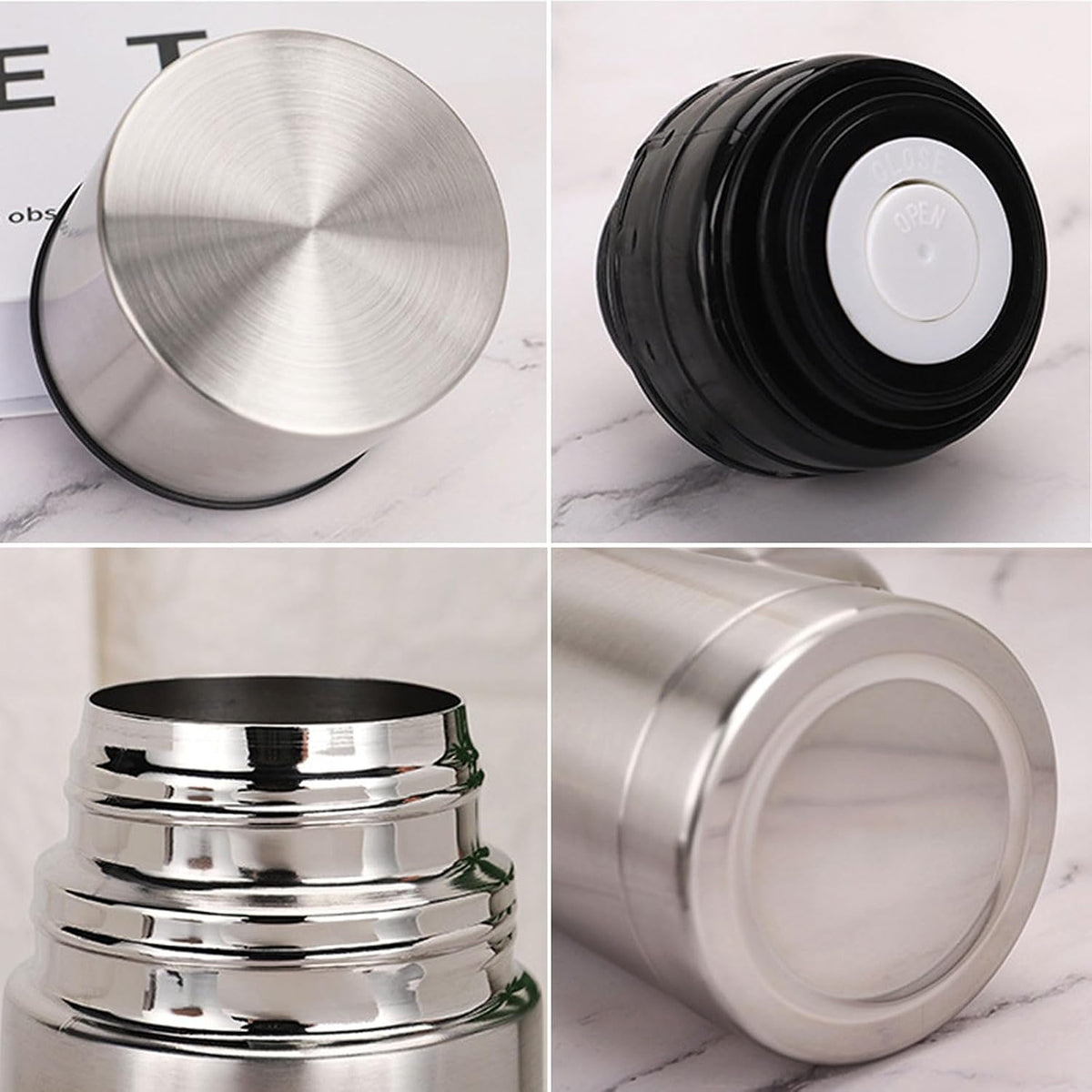 Thermal Insulated Coffee Cup Stainless Steel Flask For Hot and Cold Drinks Double Wall Vacuum Travel Tumbler Tea Flask Carafe