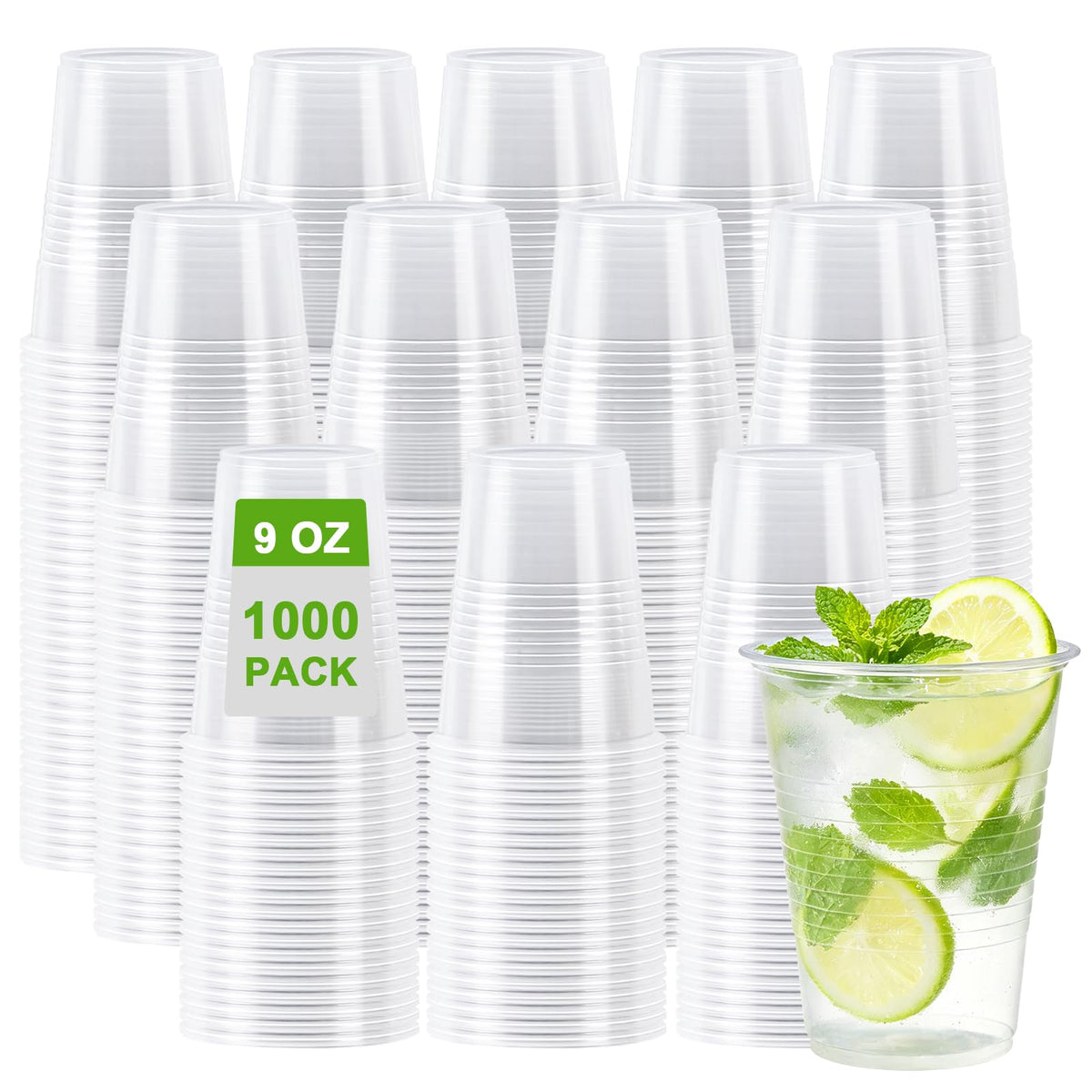 Lamosi 500 Pack 7 oz Plastic Cups, Disposable Clear Water Cups