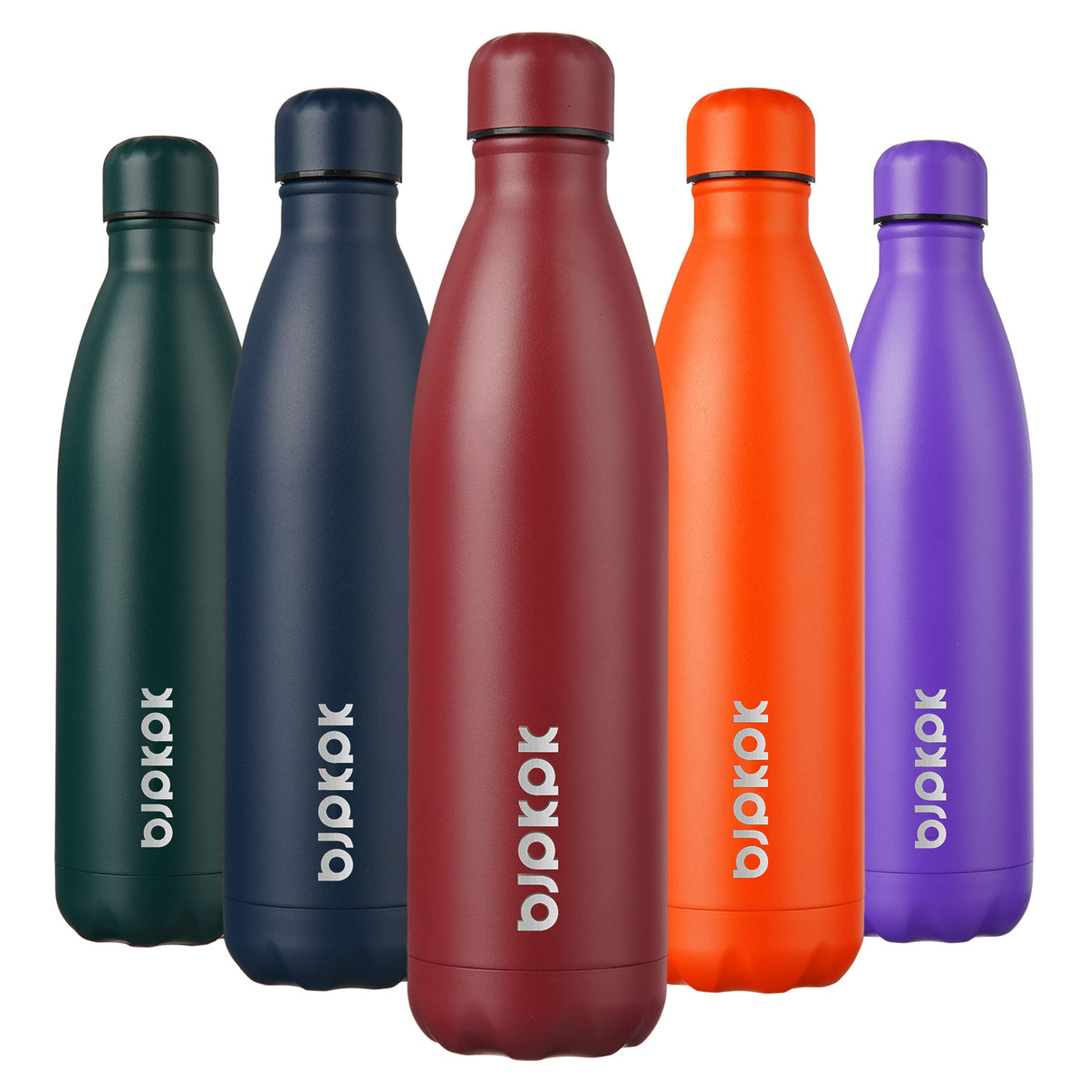 BJPKPK 12 oz Small Mini Water Bottle, Insulated Stainless Steel Flask