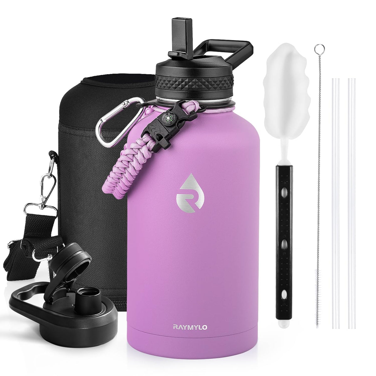 RAYMYLO Insulated Water Bottle 87 oz, Triple Wall Vacuum Stainless Steel
