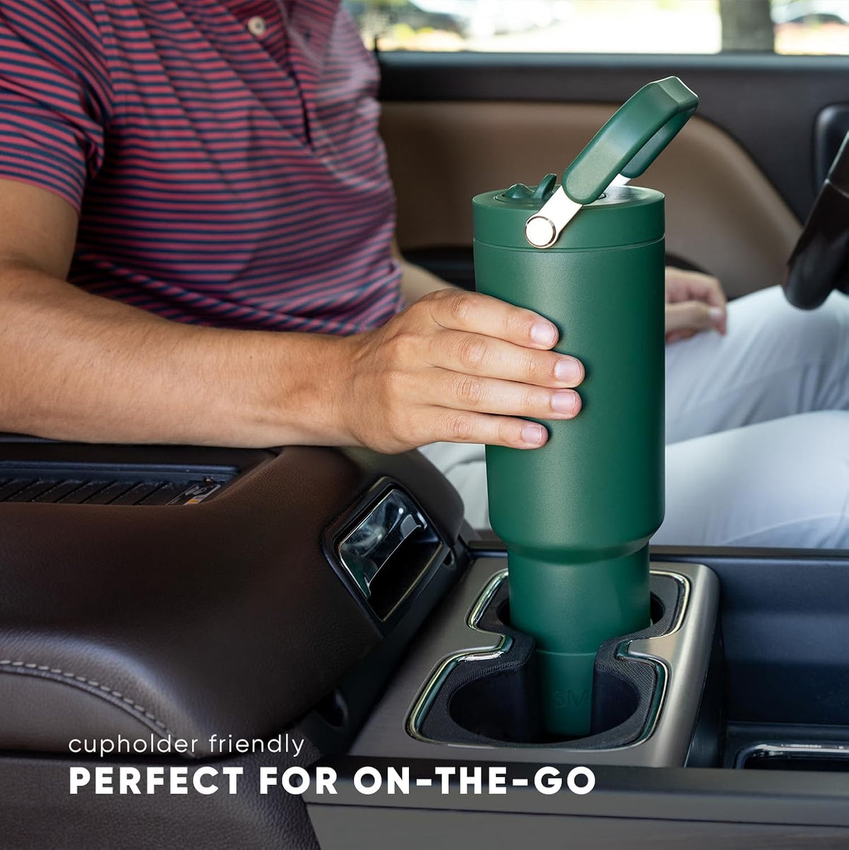 Simple Modern Tumbler with Handle, Water Jug | 40oz | Gray