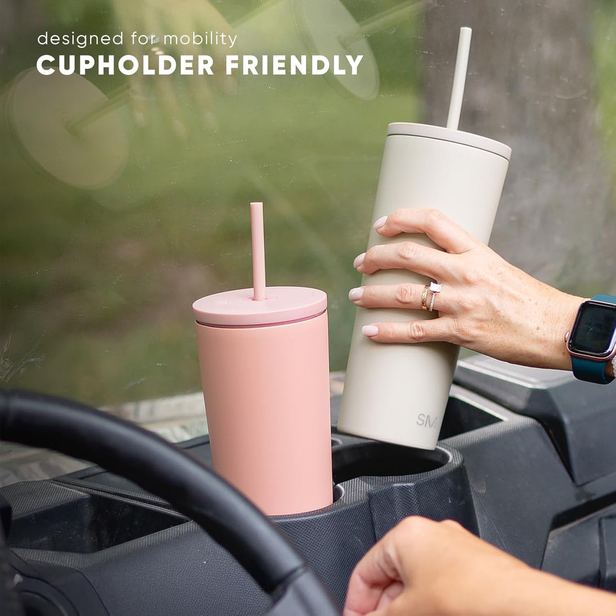 Simple Modern Iced Coffee Tumbler, Insulated | 24oz | Black