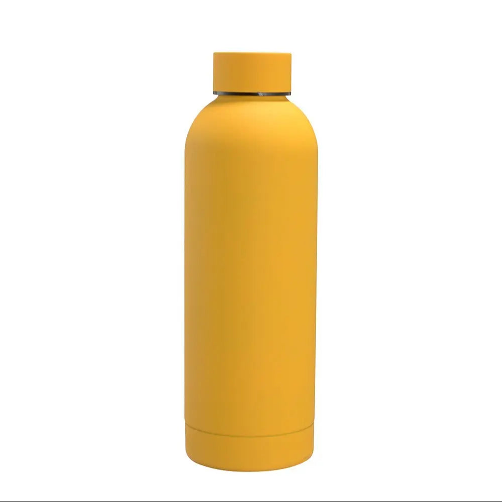 500ML Vacuum Insulated Water Bottle Flask, Matte Anti-Hot Outer Layer, Portable Outdoor Sports Cup, Travel Gift, Fashion Car Accessory, Drinkware, Insulated Flasks