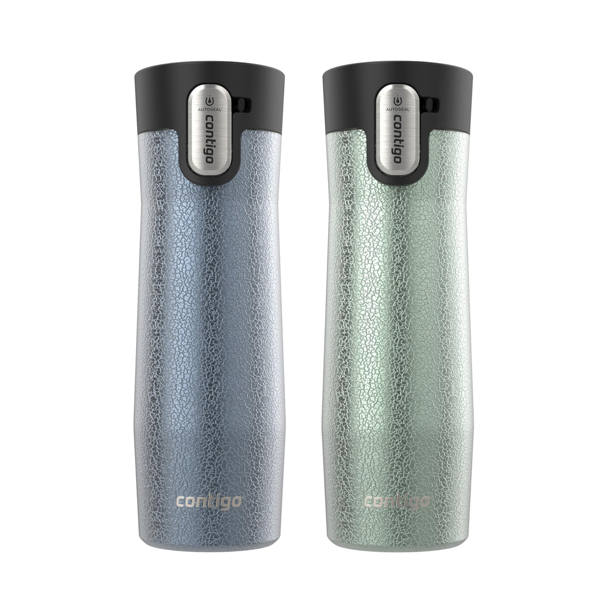 Contigo West Loop Stainless Steel Travel Mug with AUTOSEAL Lid, 16oz., Stainless Steel/Black