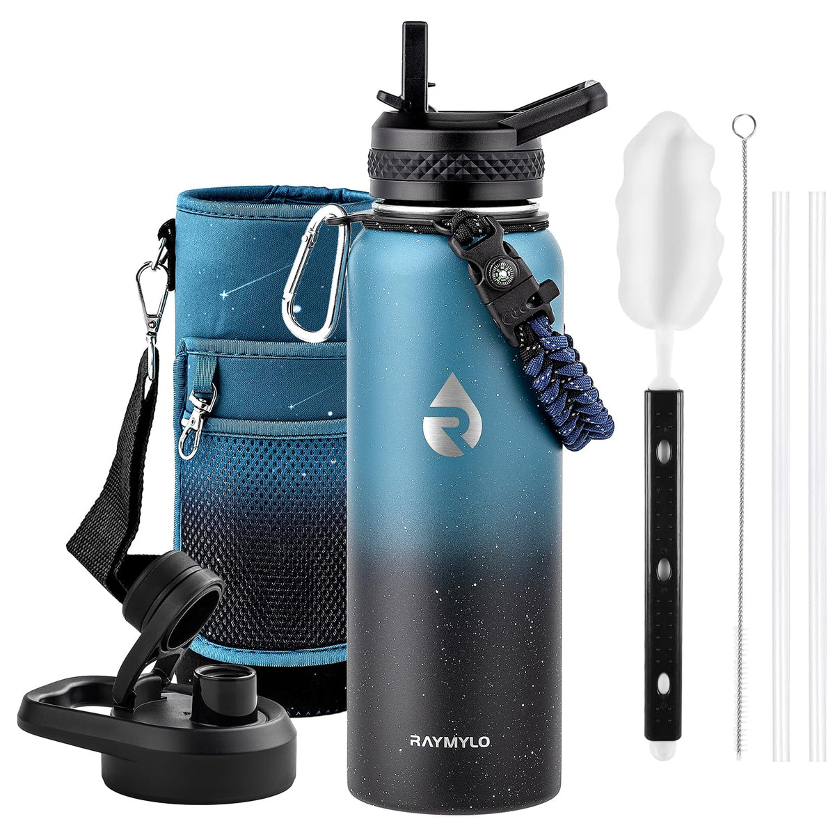RAYMYLO Insulated Water Bottle 87 oz, Triple Wall Vacuum Stainless Steel