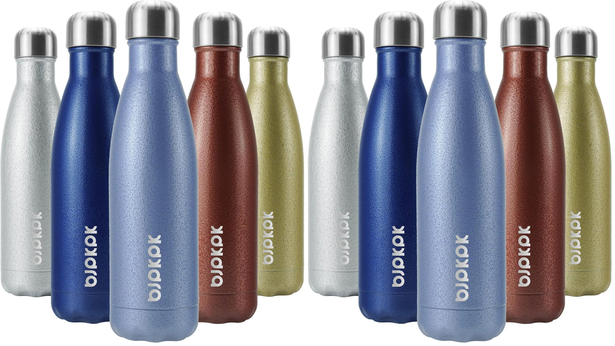 BJPKPK 12 oz Small Water Bottle, Reusable Insulated Stainless Steel Flask