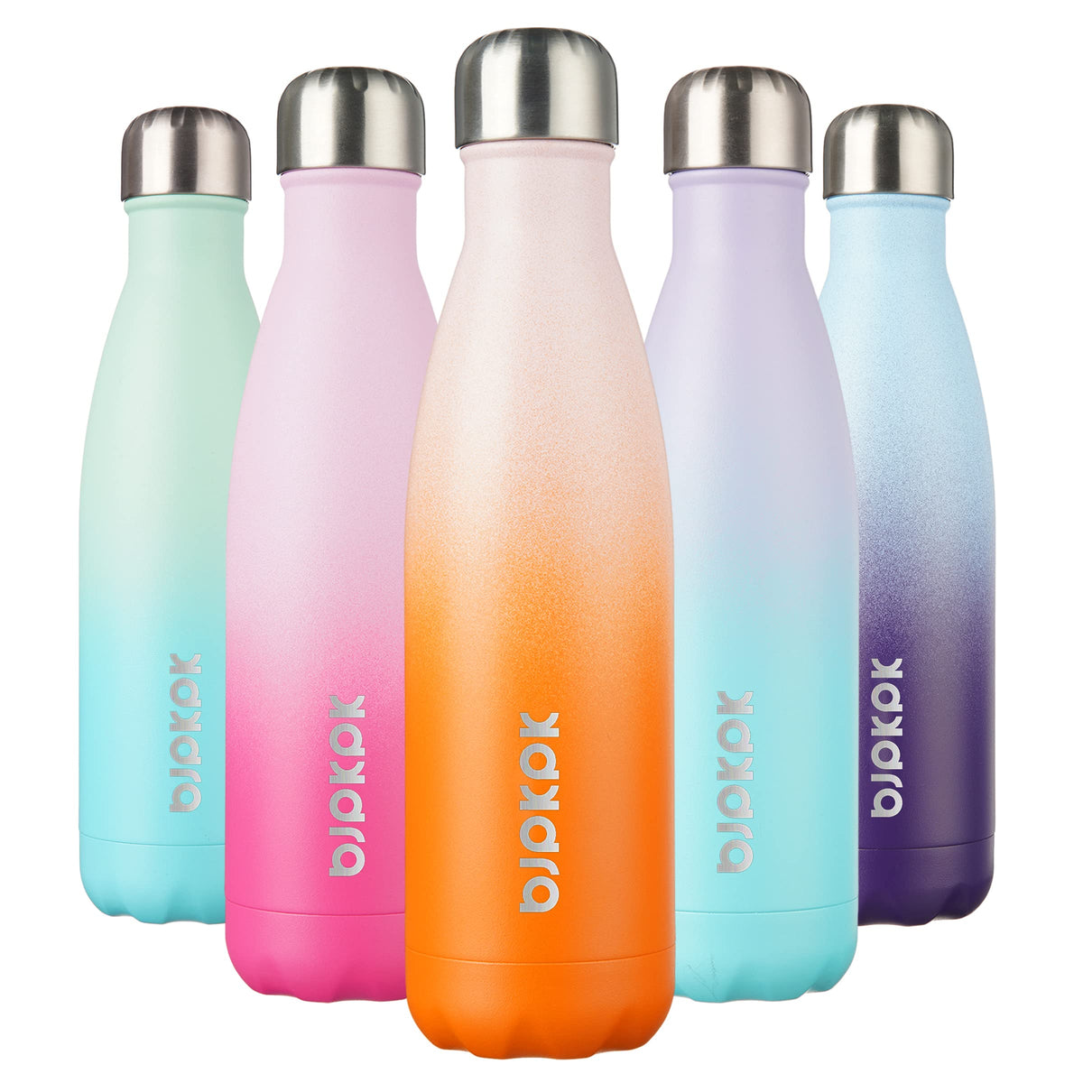 BJPKPK 12 oz Small Mini Water Bottle, Insulated Stainless Steel Flask