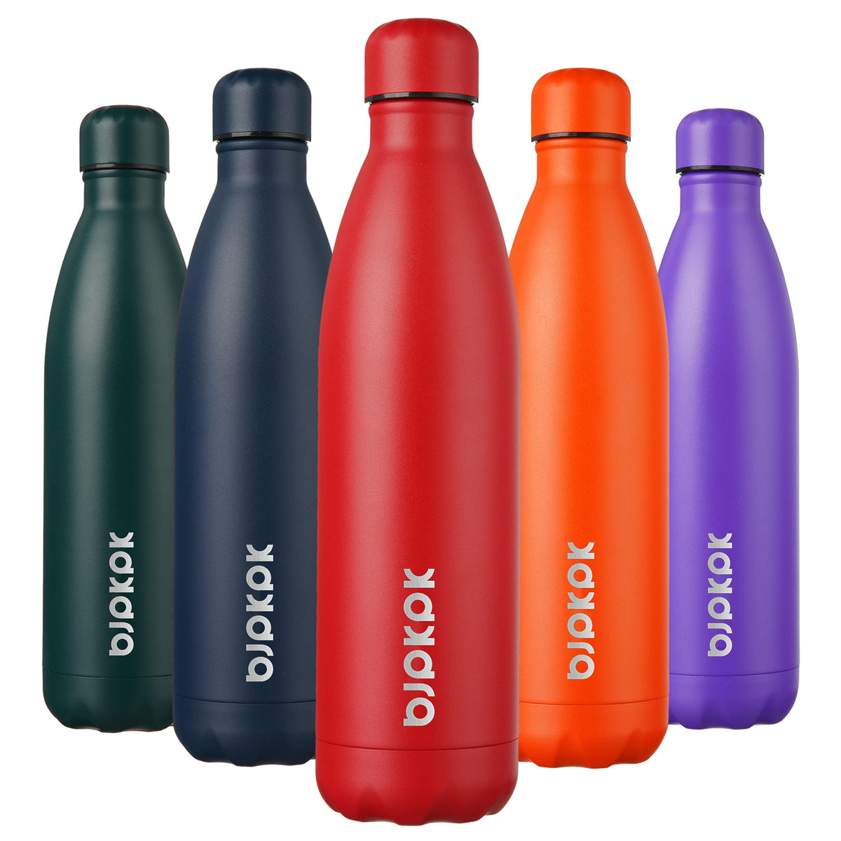 BJPKPK 12 oz Small Mini Water Bottle, Insulated Stainless Steel Flask