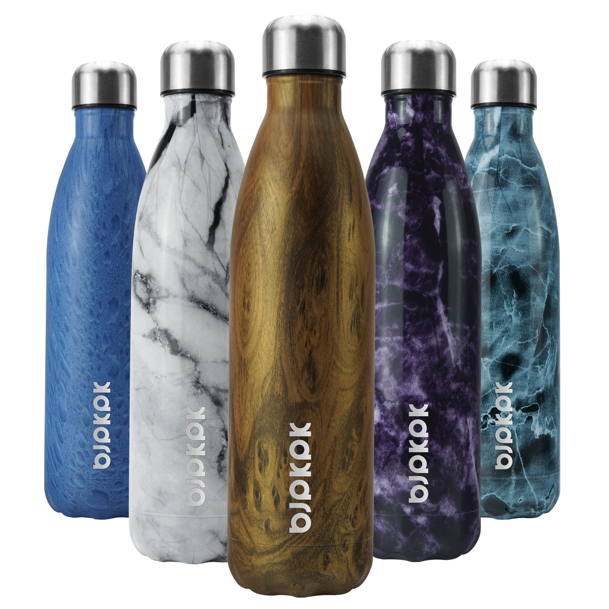BJPKPK 12 oz Small Water Bottle, Reusable Insulated Stainless Steel Flask