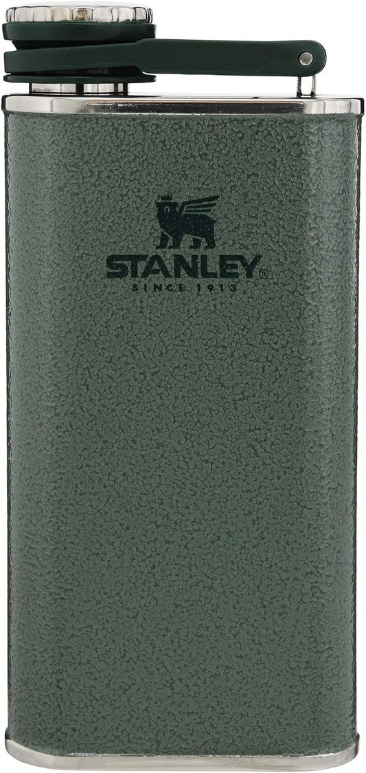 STANLEY Easy Fill Flask, 8 oz, Hammertone Green