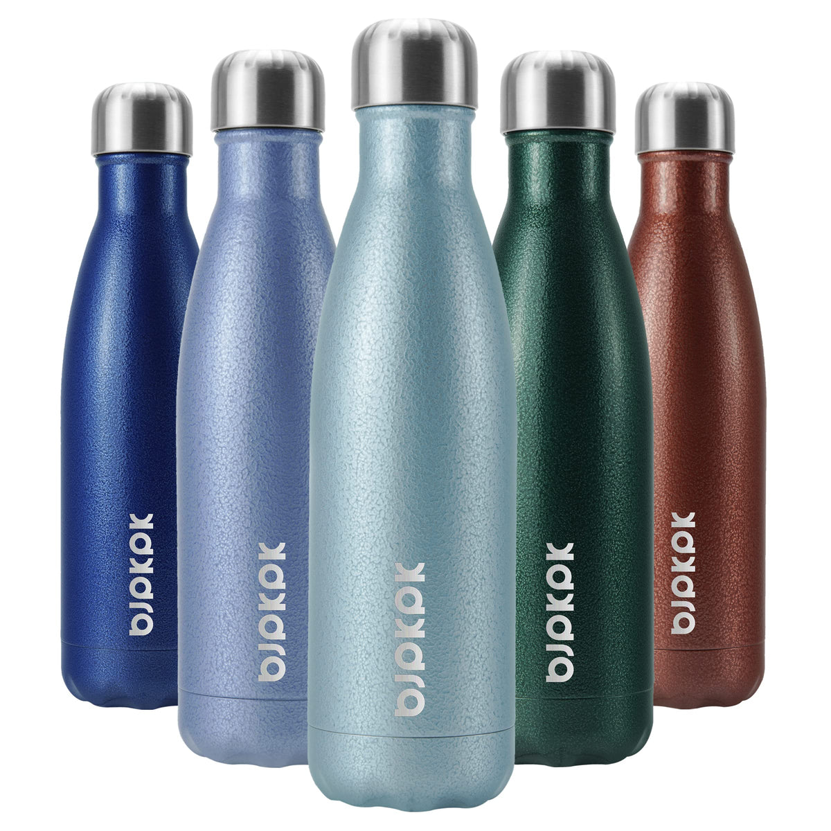 BJPKPK 12 oz Small Water Bottle, Reusable Insulated Stainless Steel Flask