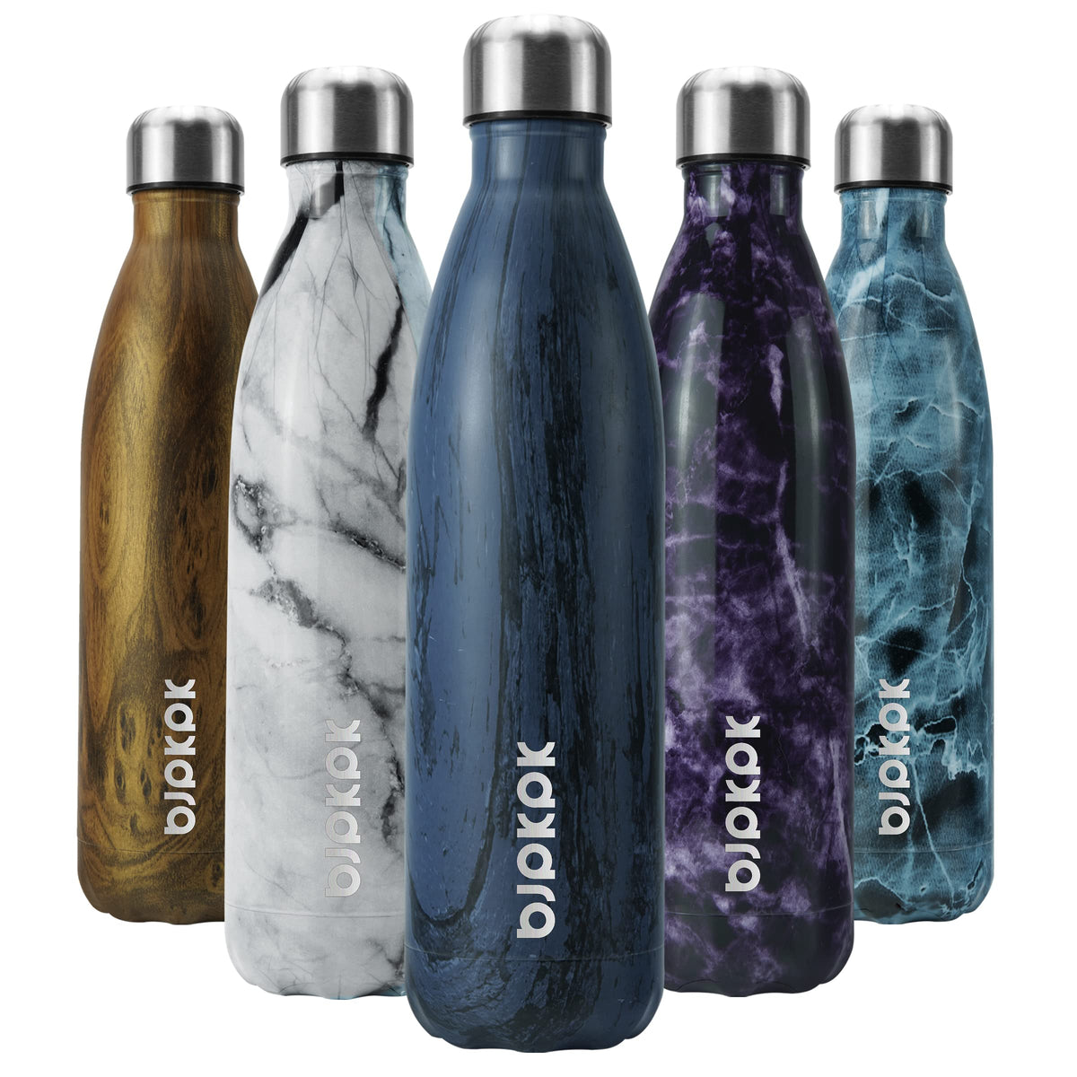 BJPKPK 12 oz Small Water Bottle, Reusable Insulated Stainless Steel Flask