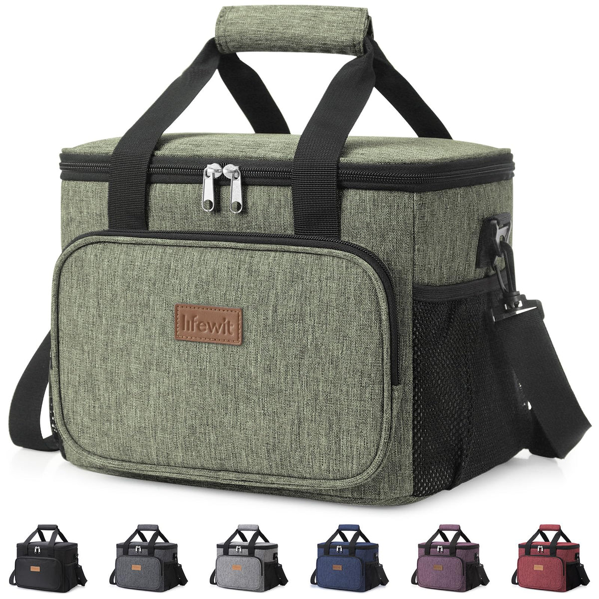 Lifewit Insulated Lunch Box for Men, Lunch Bag Cooler Women, 32-Can 20L