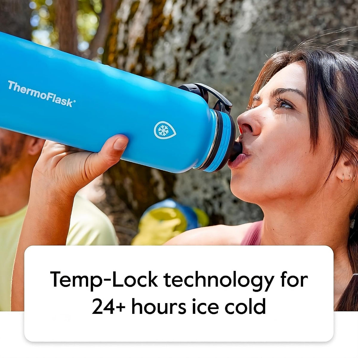 ThermoFlask 24 oz Double Wall Vacuum Insulated Stainless Steel Water Bottle - Reusable with Leakproof Chug & Straw Lids - Keeps Drinks Cold 24 hr/Hot 12 hr - Easy Maintenance - Gym/On-the-Go, Plum