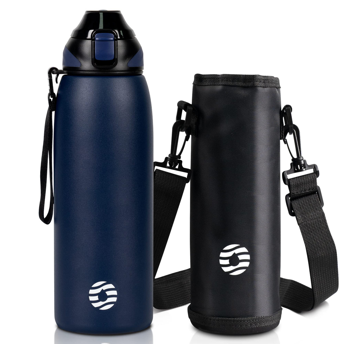 Fjbottle Insulated Water Bottle,27 oz Stainless Steel Wide Mouth Sports Water Bottle Double Wall Vacuum Leak Proof BPA Free Drinks Flask Keep Hot Or Cold Thermo Mug For university,Outdoor,Travel,Gym
