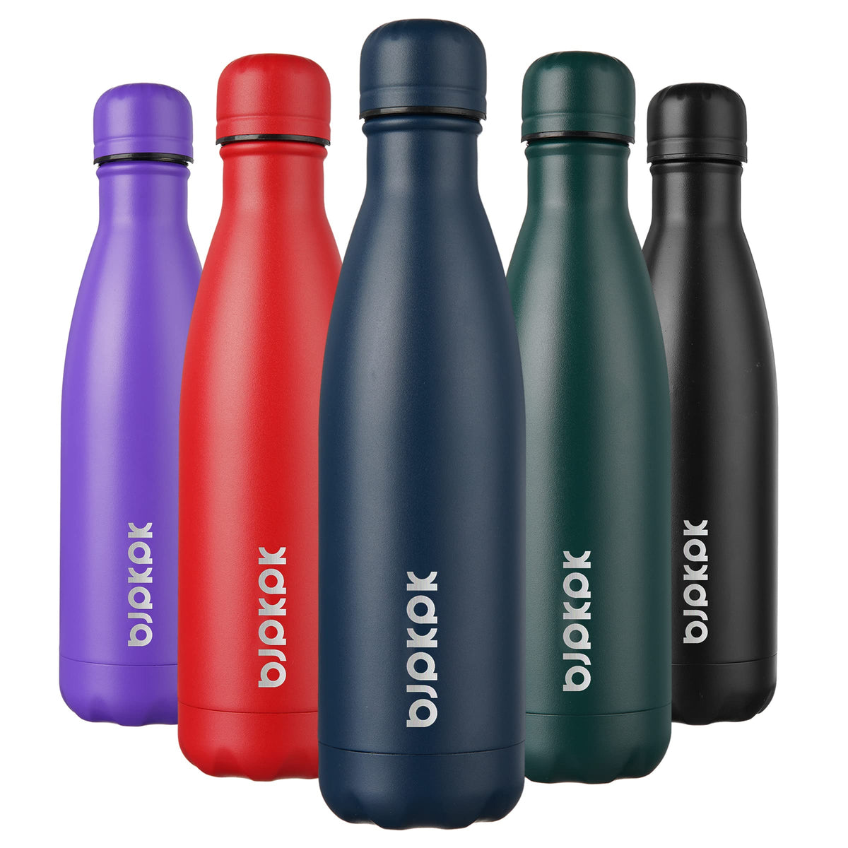 BJPKPK 12 oz Small Mini Water Bottle, Insulated Stainless Steel Flask