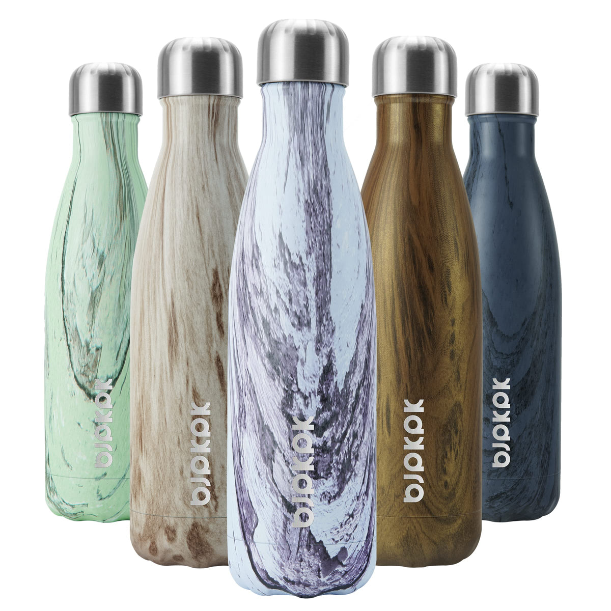 BJPKPK 12 oz Small Water Bottle, Reusable Insulated Stainless Steel Flask