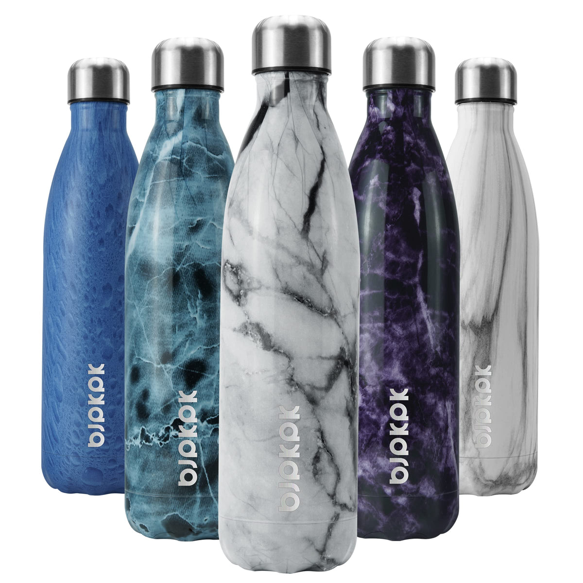 BJPKPK 12 oz Small Water Bottle, Reusable Insulated Stainless Steel Flask
