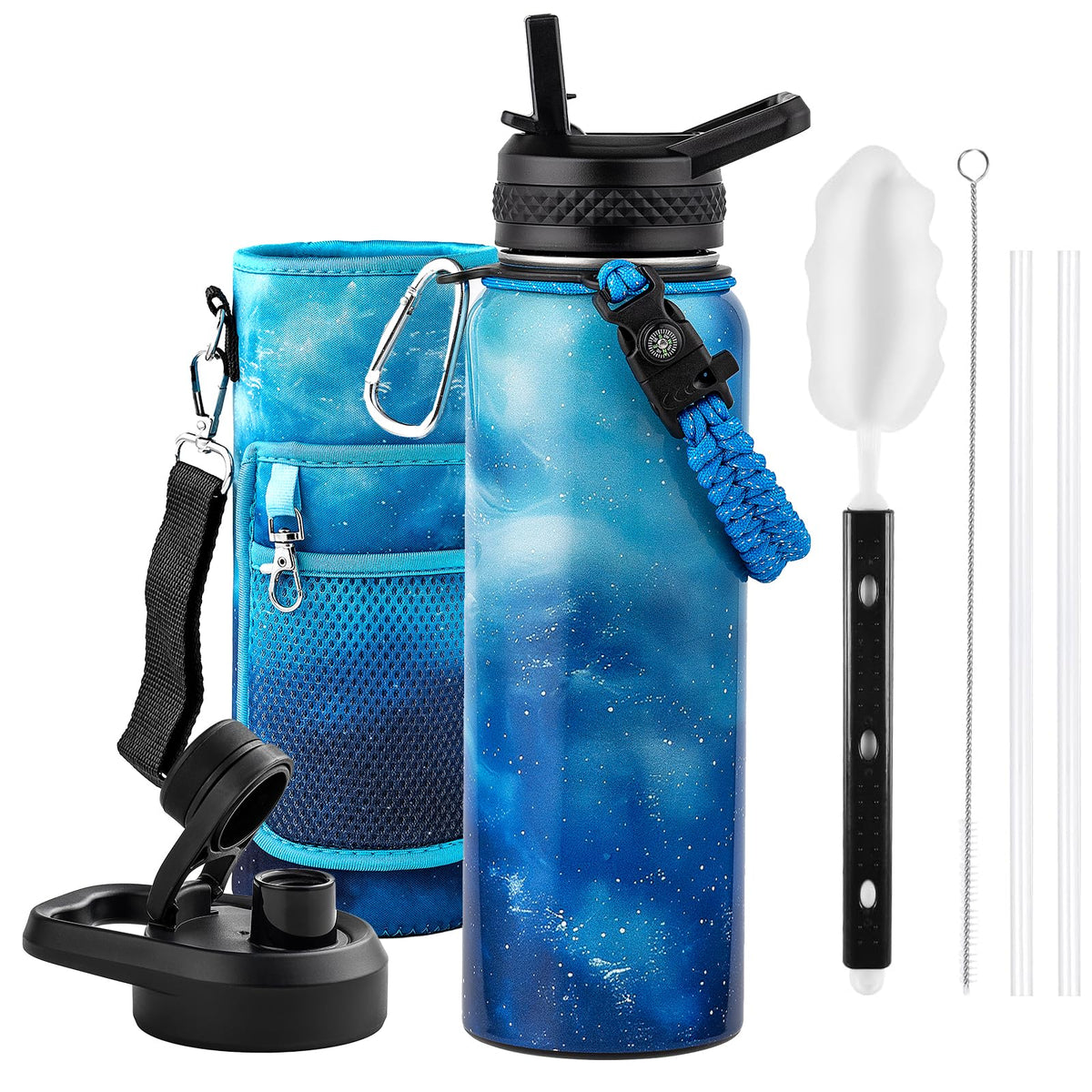 RAYMYLO Insulated Water Bottle 87 oz, Triple Wall Vacuum Stainless Steel