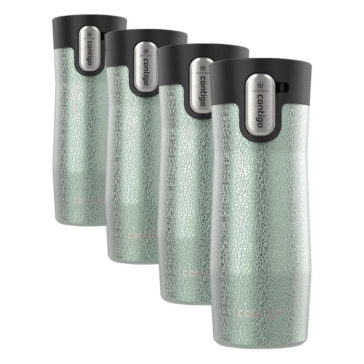 Contigo West Loop Stainless Steel Travel Mug with AUTOSEAL Lid, 16oz., Stainless Steel/Black