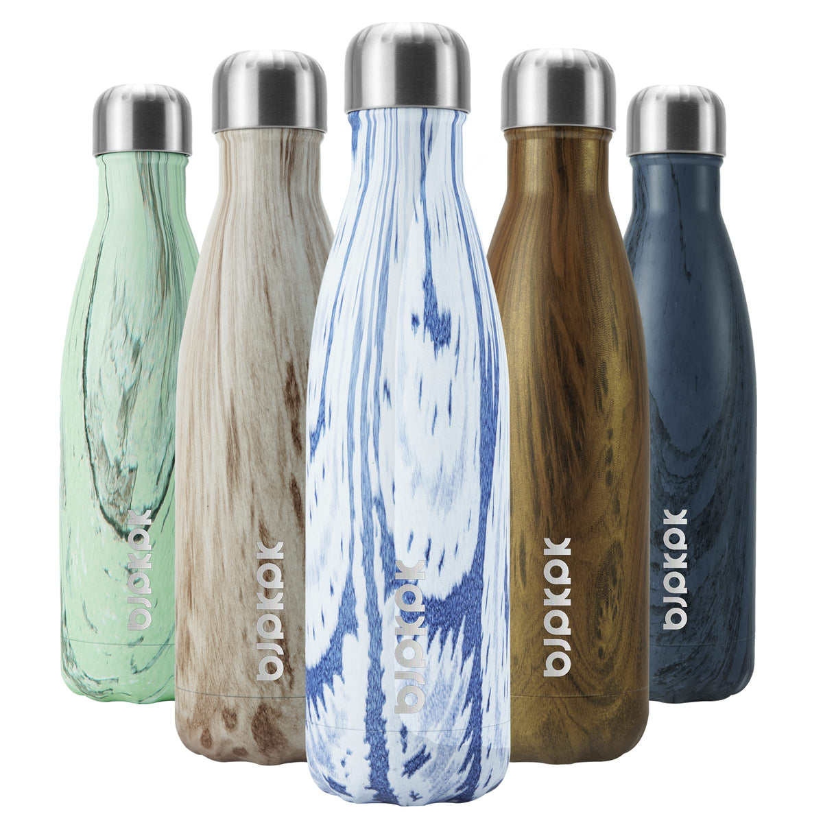 BJPKPK 12 oz Small Water Bottle, Reusable Insulated Stainless Steel Flask