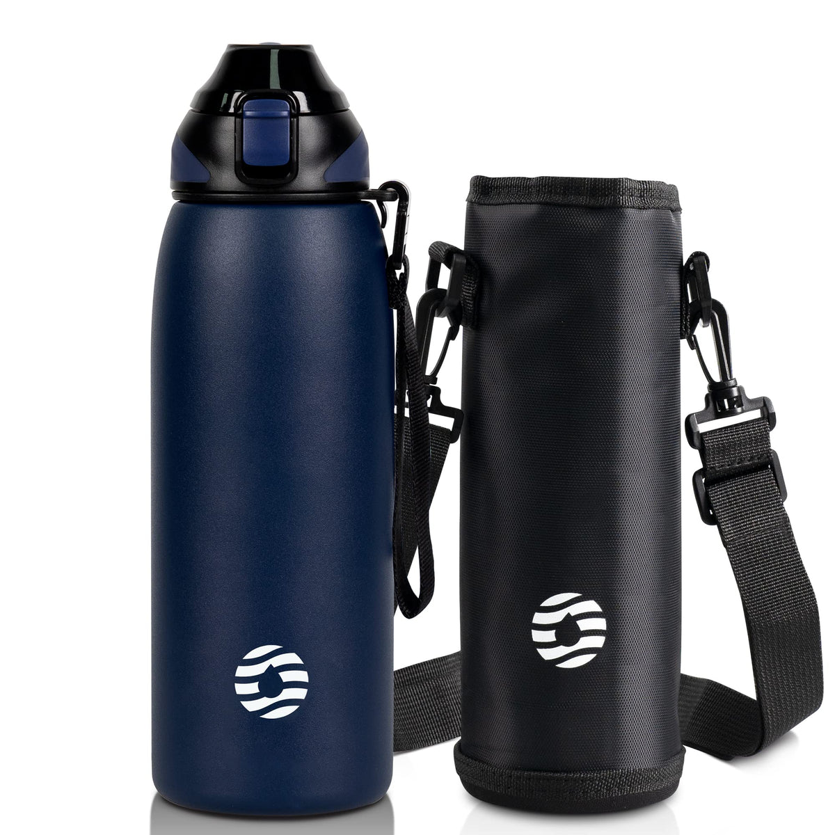 Fjbottle Insulated Water Bottle,27 oz Stainless Steel Wide Mouth Sports Water Bottle Double Wall Vacuum Leak Proof BPA Free Drinks Flask Keep Hot Or Cold Thermo Mug For university,Outdoor,Travel,Gym