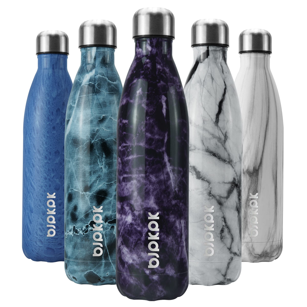 BJPKPK 12 oz Small Water Bottle, Reusable Insulated Stainless Steel Flask