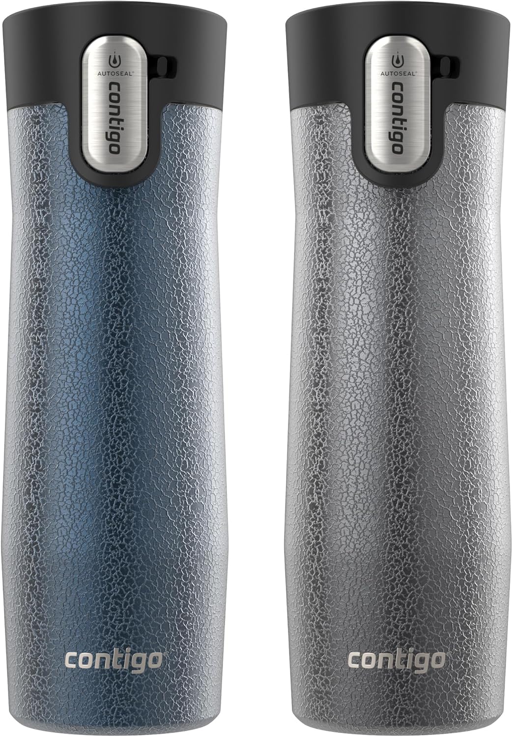 Contigo West Loop Stainless Steel Travel Mug with AUTOSEAL Lid, 16oz., Stainless Steel/Black