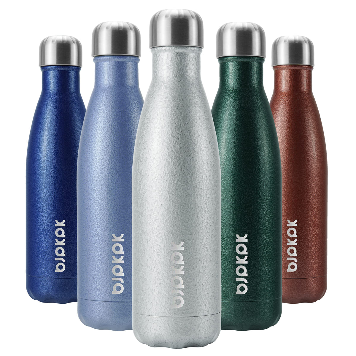 BJPKPK 12 oz Small Water Bottle, Reusable Insulated Stainless Steel Flask