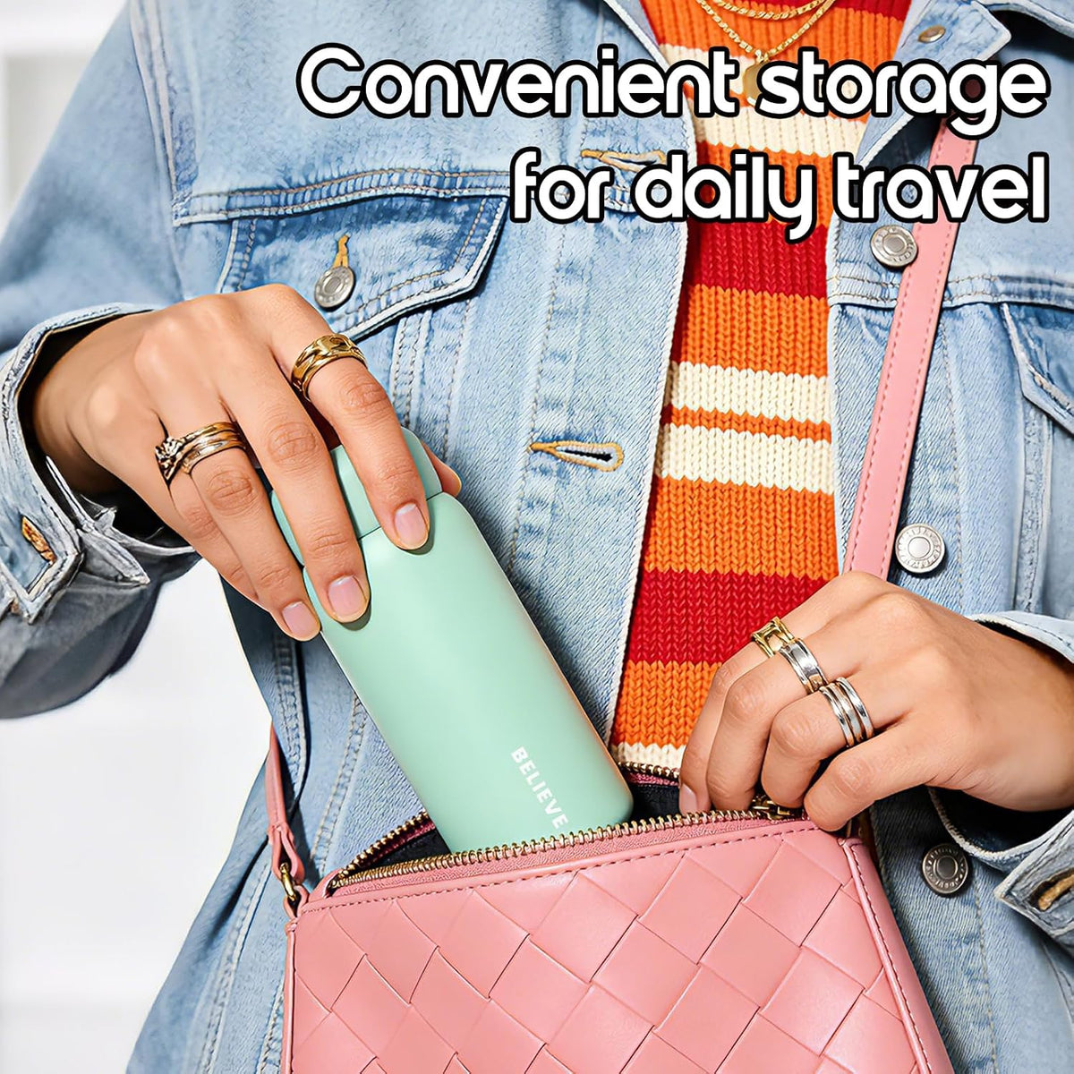 7oz Mini Insulated Water Bottle, Leak-Proof Pocket Size Flask for Hot & Cold Drinks, Portable Small Coffee Cup for Women, Kids, Travel, School & Office