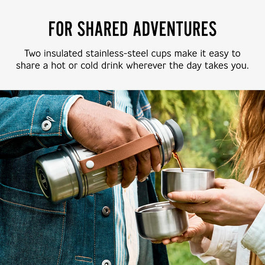 BLACK + BLUM Explorer Flask Duo | Insulated Stainless Steel | 2 Cups | 1L