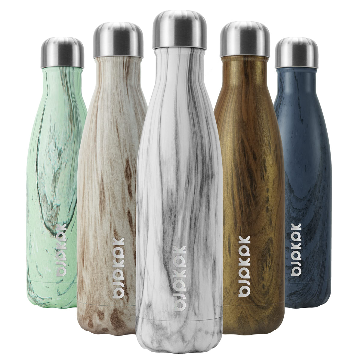 BJPKPK 12 oz Small Water Bottle, Reusable Insulated Stainless Steel Flask