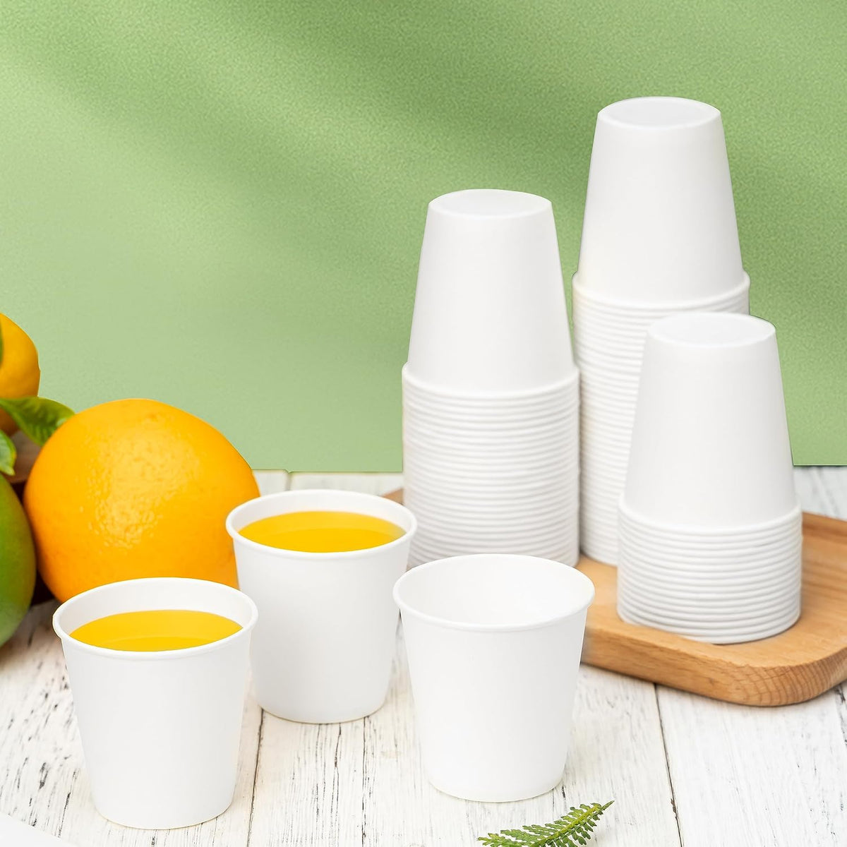 RACETOP 3 oz Bathroom Paper Cups, 100 Pack, Disposable Mouthwash Cups