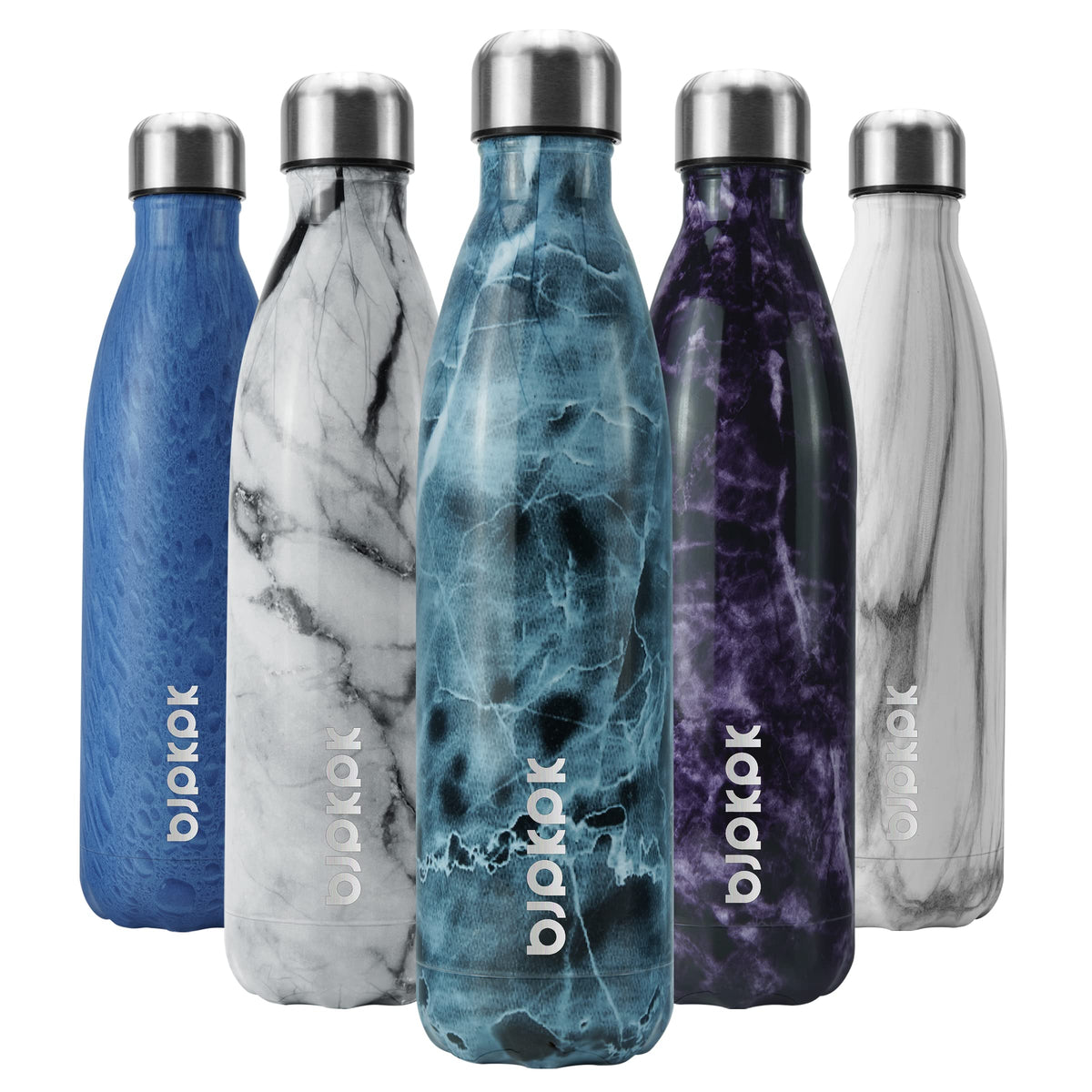 BJPKPK 12 oz Small Water Bottle, Reusable Insulated Stainless Steel Flask