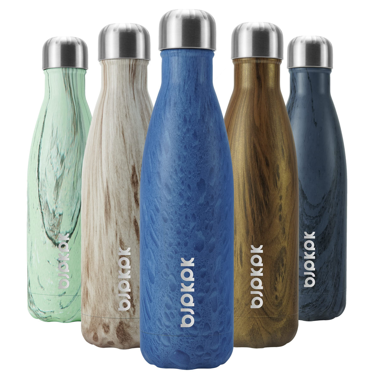 BJPKPK 12 oz Small Water Bottle, Reusable Insulated Stainless Steel Flask