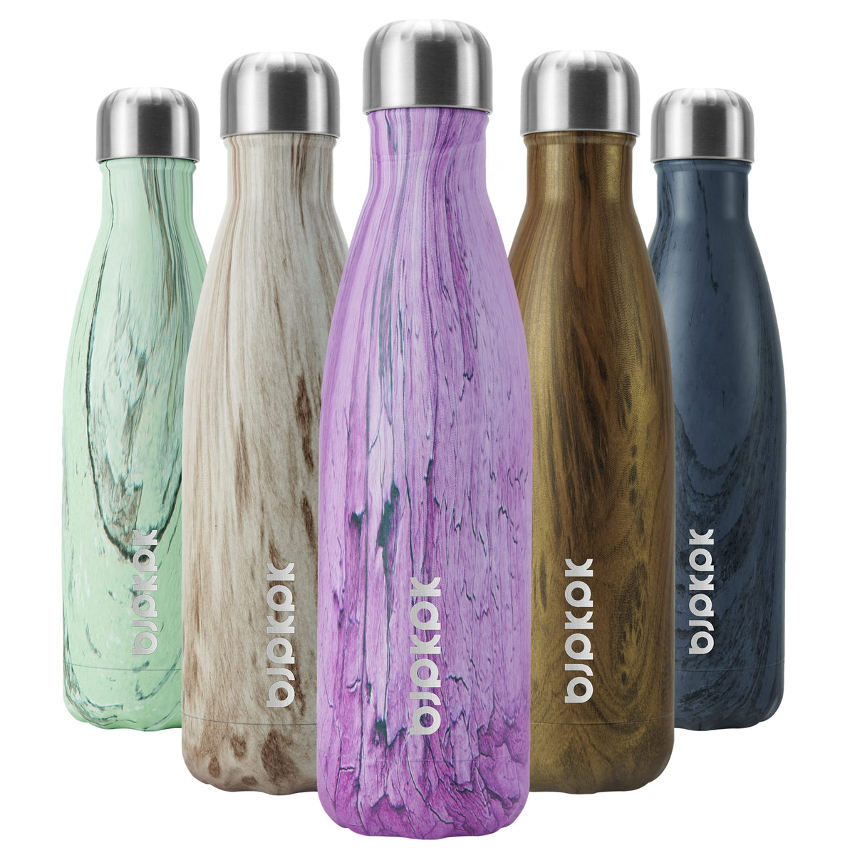BJPKPK 12 oz Small Water Bottle, Reusable Insulated Stainless Steel Flask
