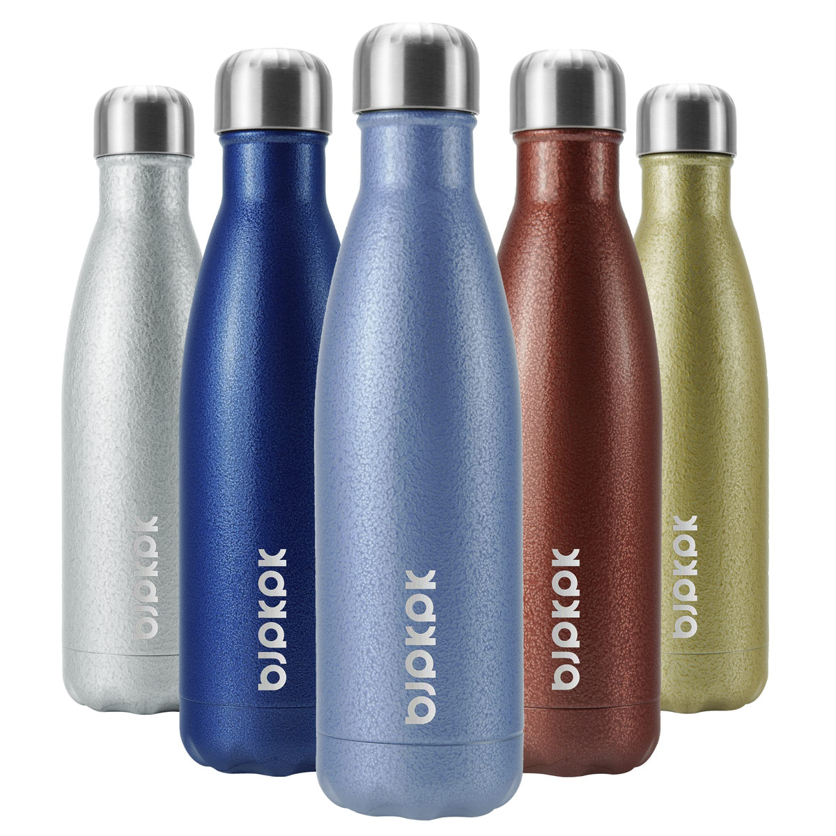 BJPKPK 12 oz Small Water Bottle, Reusable Insulated Stainless Steel Flask