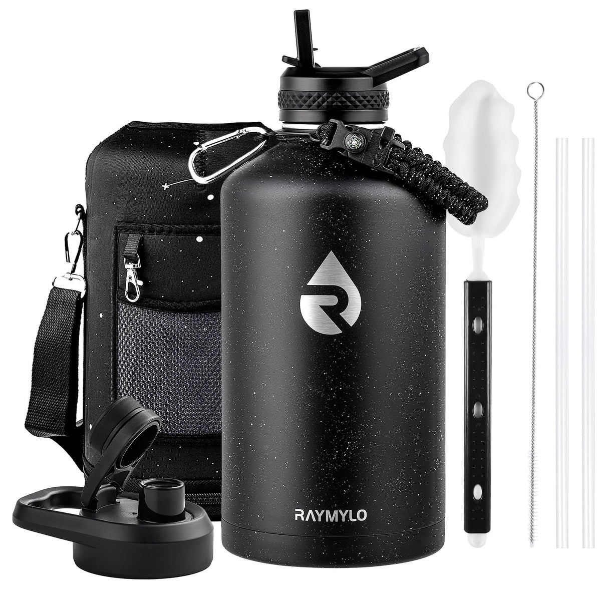 RAYMYLO Insulated Water Bottle 64 oz, Triple Wall Vacuum Stainless Steel
