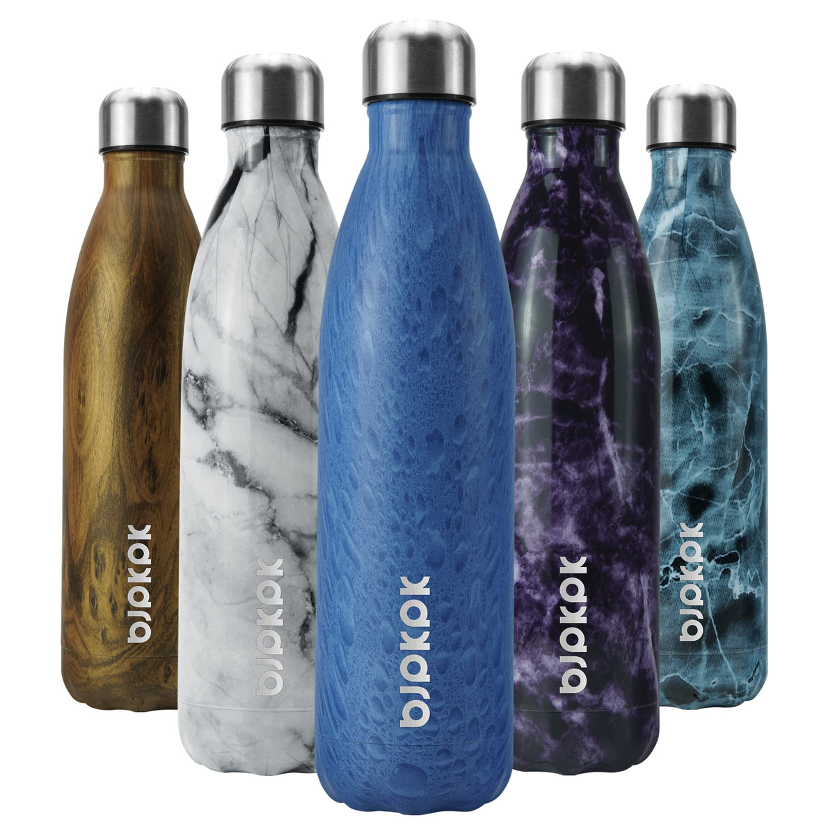 BJPKPK 12 oz Small Water Bottle, Reusable Insulated Stainless Steel Flask
