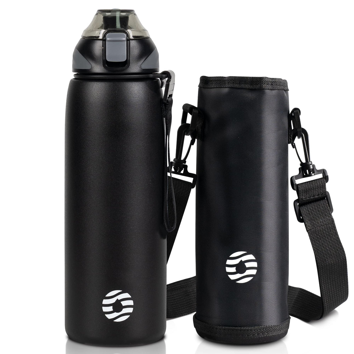 Fjbottle Insulated Water Bottle,27 oz Stainless Steel Wide Mouth Sports Water Bottle Double Wall Vacuum Leak Proof BPA Free Drinks Flask Keep Hot Or Cold Thermo Mug For university,Outdoor,Travel,Gym