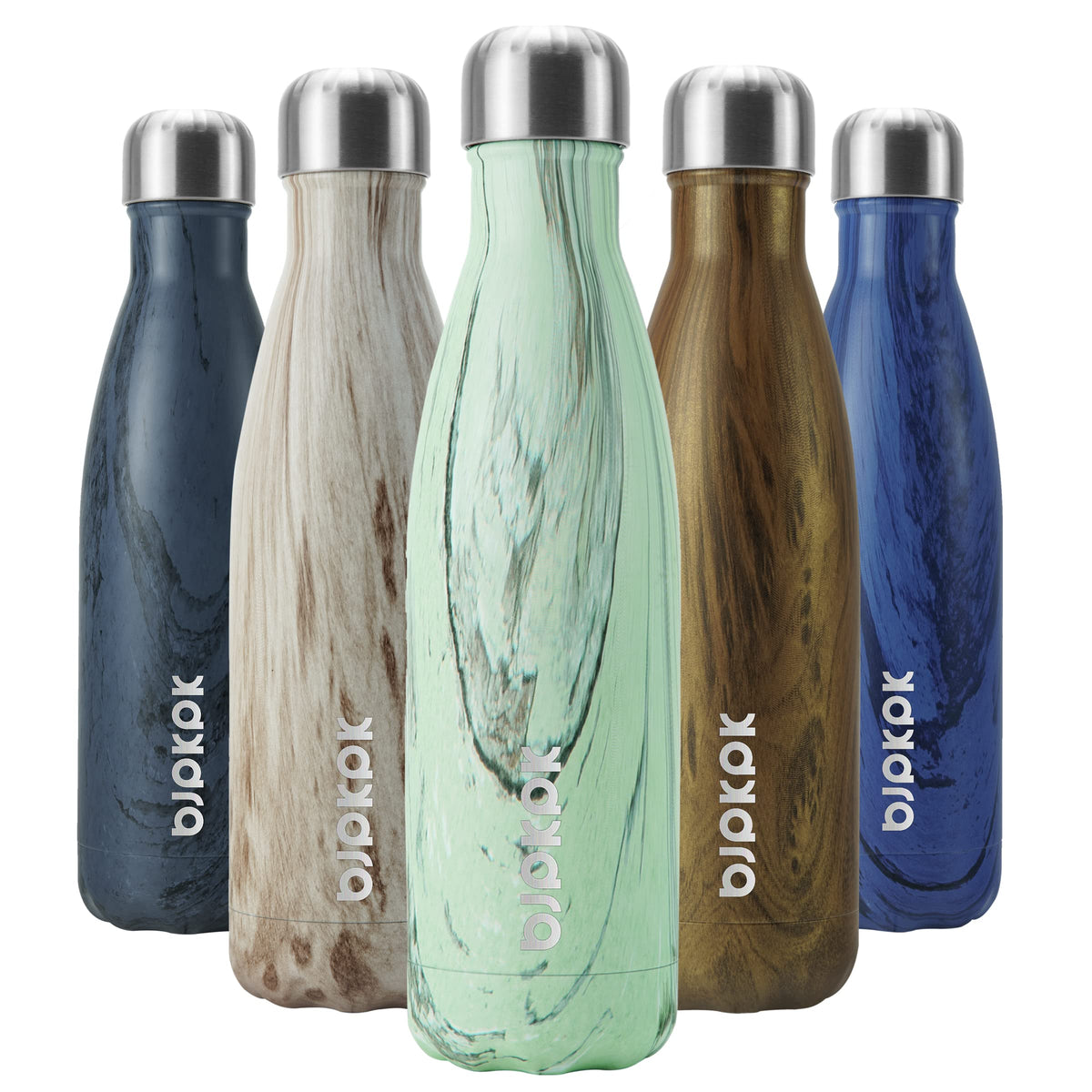 BJPKPK 12 oz Small Water Bottle, Reusable Insulated Stainless Steel Flask