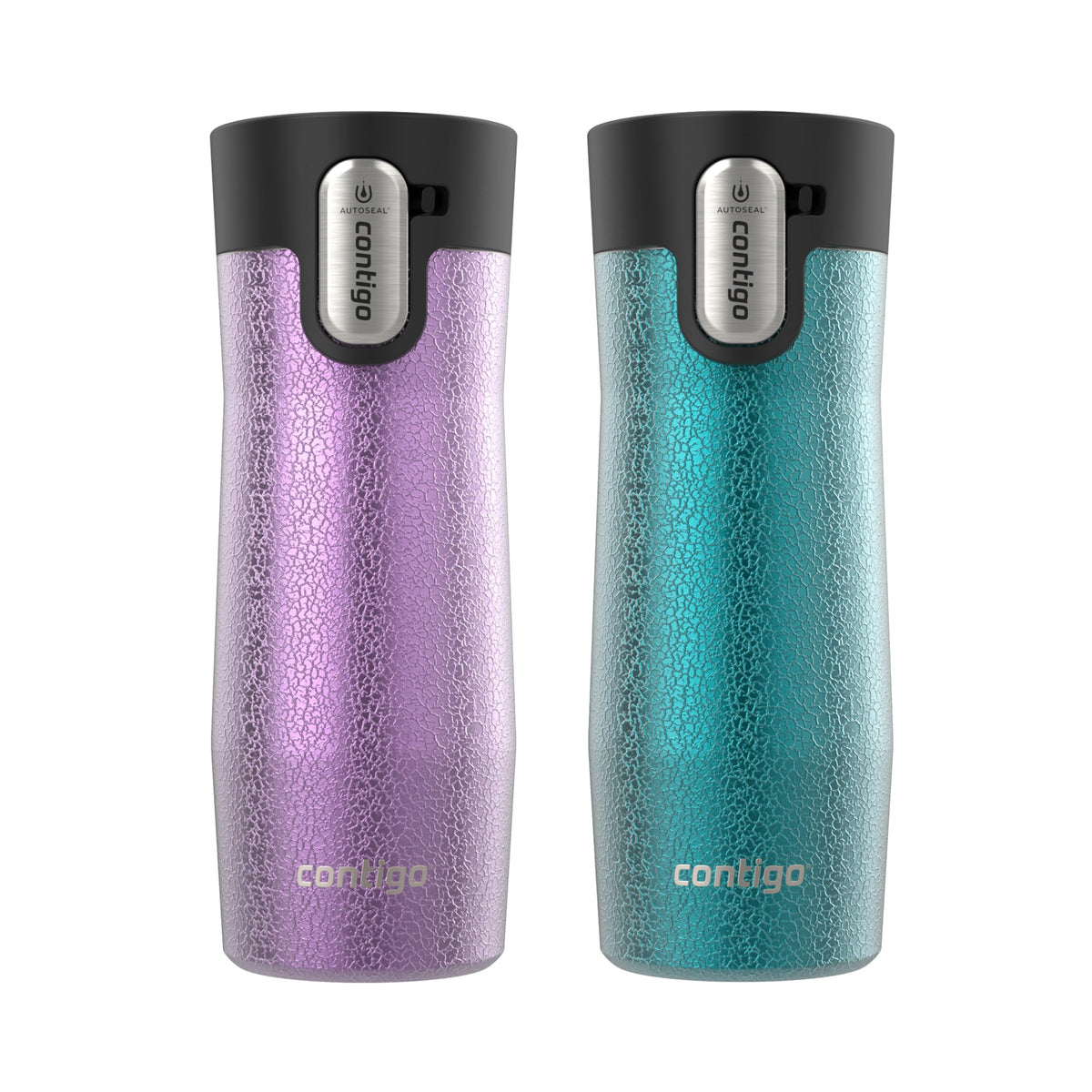 Contigo West Loop Stainless Steel Travel Mug with AUTOSEAL Lid, 16oz., Stainless Steel/Black