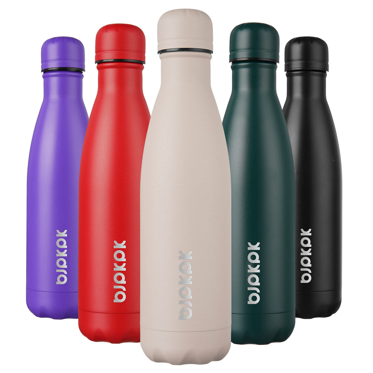BJPKPK 12 oz Small Mini Water Bottle, Insulated Stainless Steel Flask