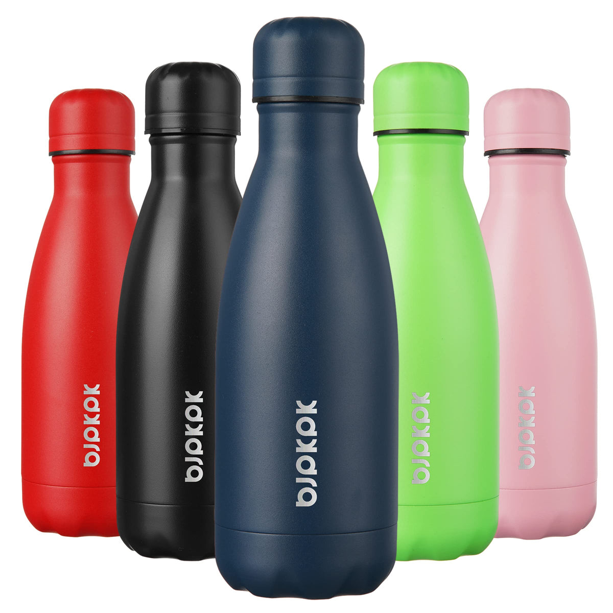 BJPKPK 12 oz Small Mini Water Bottle, Insulated Stainless Steel Flask