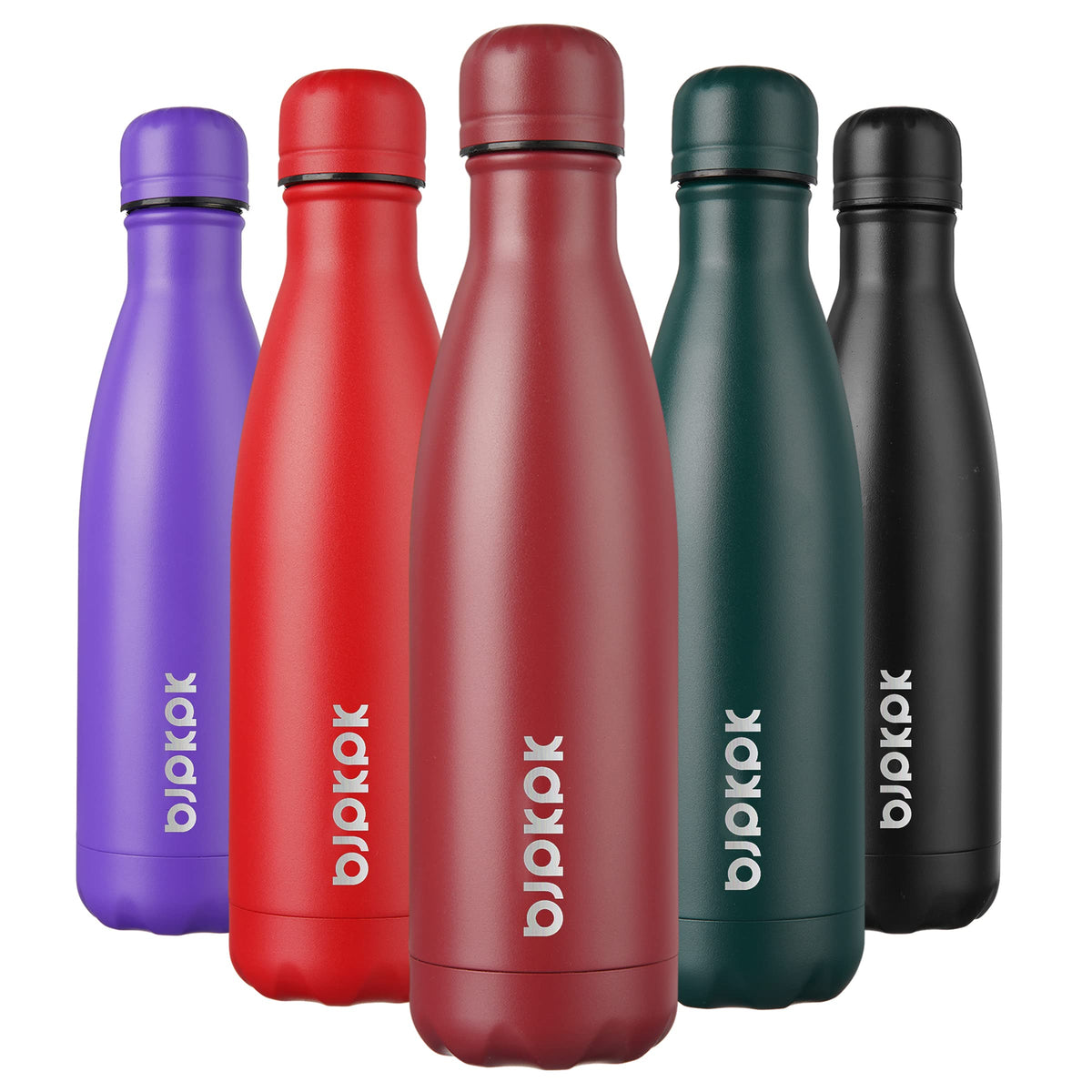 BJPKPK 12 oz Small Mini Water Bottle, Insulated Stainless Steel Flask