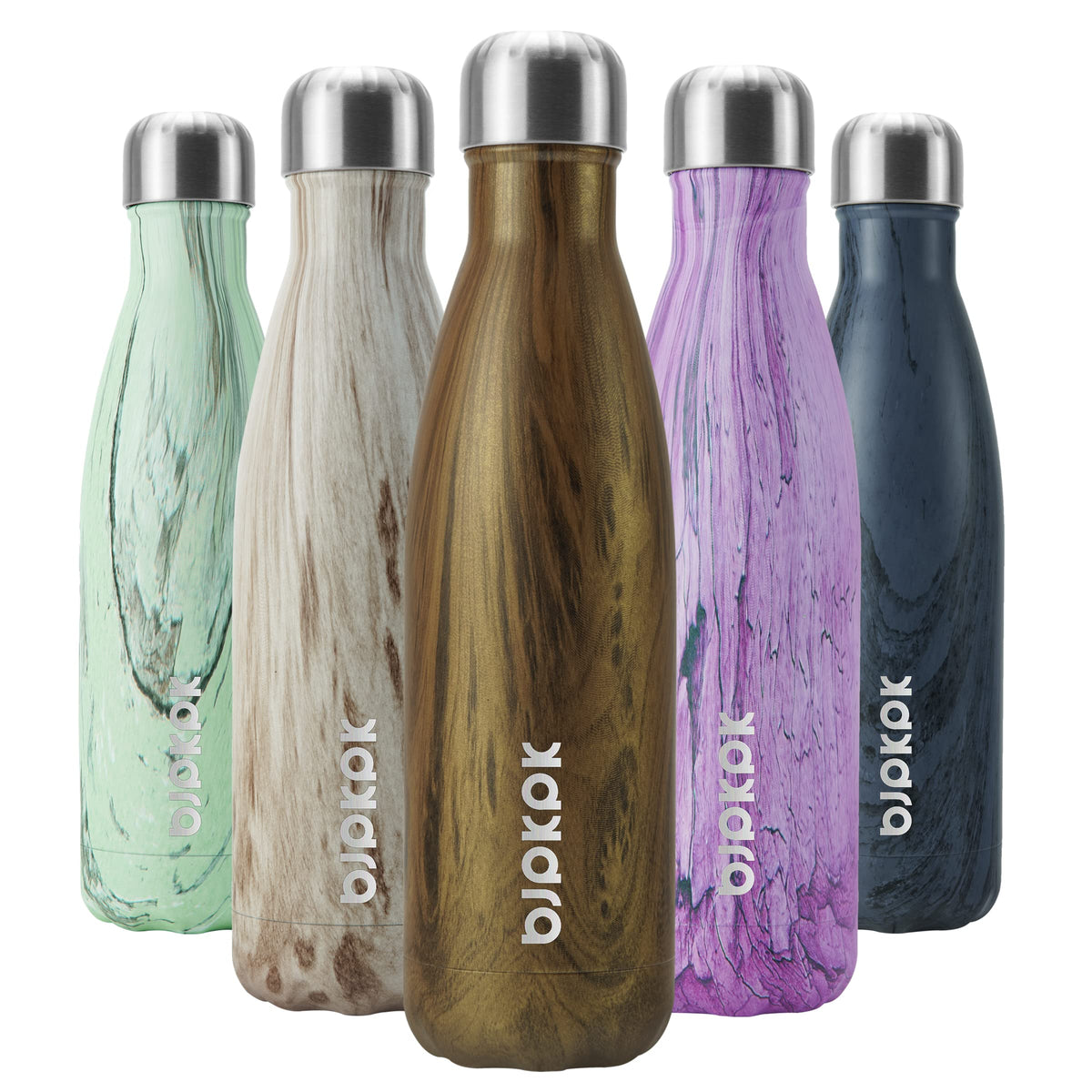 BJPKPK 12 oz Small Water Bottle, Reusable Insulated Stainless Steel Flask