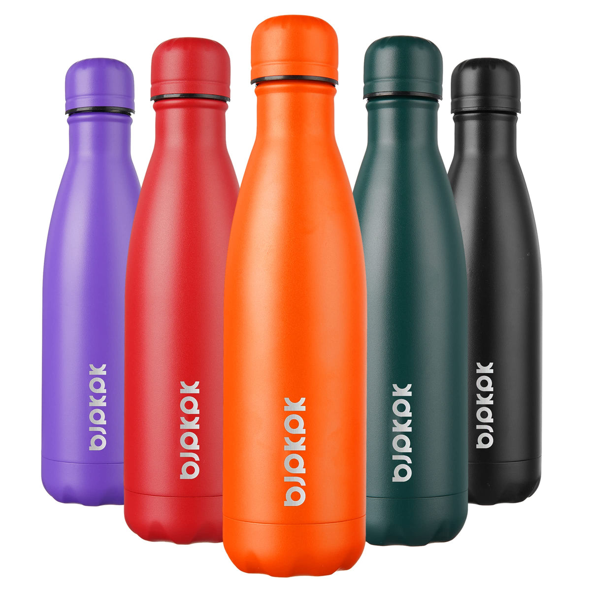 BJPKPK 12 oz Small Mini Water Bottle, Insulated Stainless Steel Flask