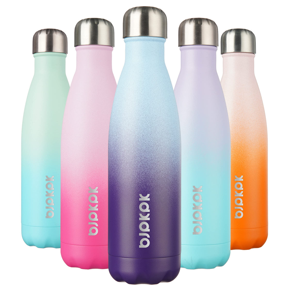 BJPKPK 12 oz Small Mini Water Bottle, Insulated Stainless Steel Flask