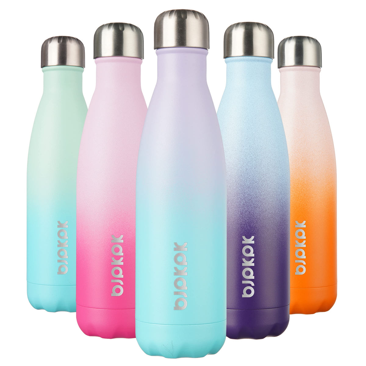 BJPKPK 12 oz Small Mini Water Bottle, Insulated Stainless Steel Flask