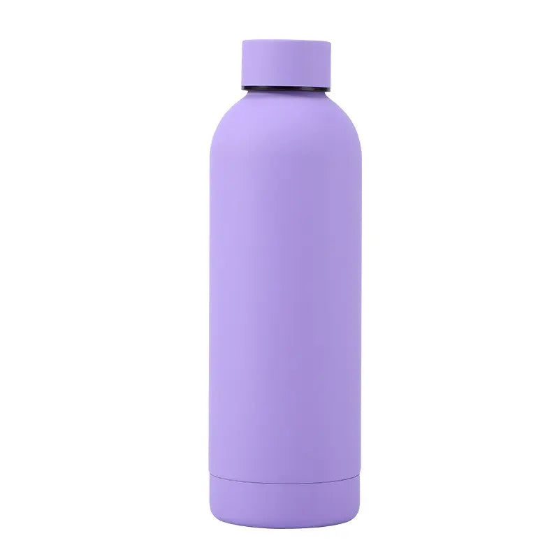 500ML Vacuum Insulated Water Bottle Flask, Matte Anti-Hot Outer Layer, Portable Outdoor Sports Cup, Travel Gift, Fashion Car Accessory, Drinkware, Insulated Flasks